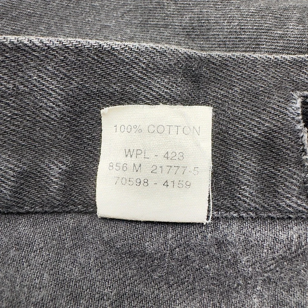 Vtg Levi's 70598 Trucker Jacket Men's XL Black Denim 90s Faded Wash‎